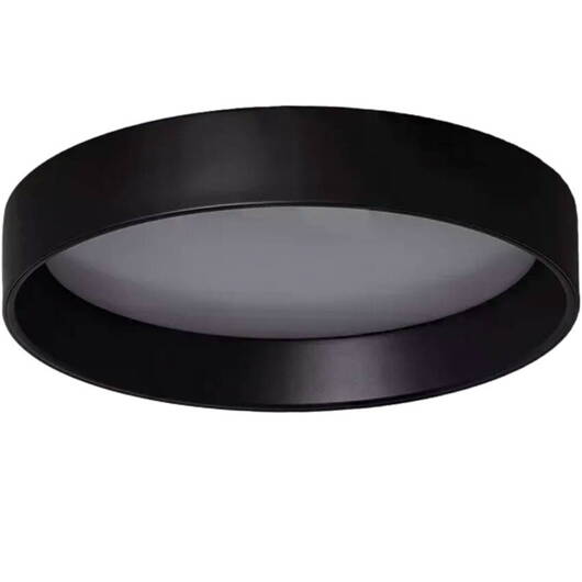 Plafon LED 21W Okrągły Czarny 3 Barwy Świecenia CCT 45Cm Abruzzo Nero