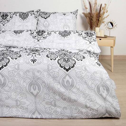 Pościel bawełniana LUXURY GREY/160x200 COTTONLOVE EXCLUSIVE