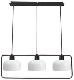 Zodiac lampa wisząca czarny 3x40W E27 klosz biały