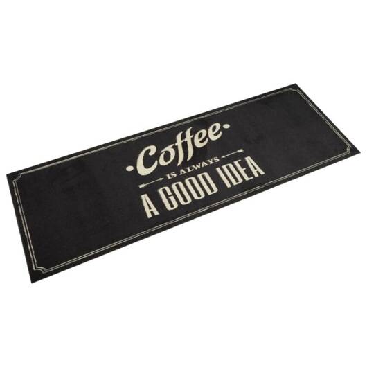 vidaXL Dywanik kuchenny z napisem Coffee, 60x180 cm, aksamitny