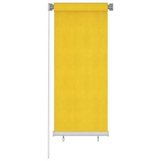 vidaXL Roleta zewnętrzna, 60x140 cm, żółta, HDPE